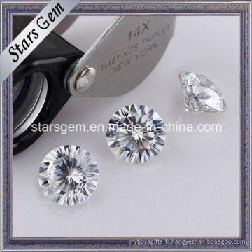 Wuzhou gros 16 coeurs 16 flèches Moissanite lâche Pierre